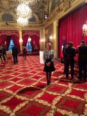 Cérémonie collective de la remise de la Légion d'honneur au Palais de l'Elysée, le 18 février 2015