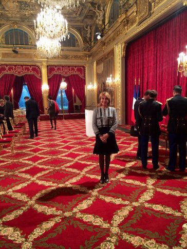 Cérémonie collective de la remise de la Légion d'honneur au Palais de l'Elysée, le 18 février 2015